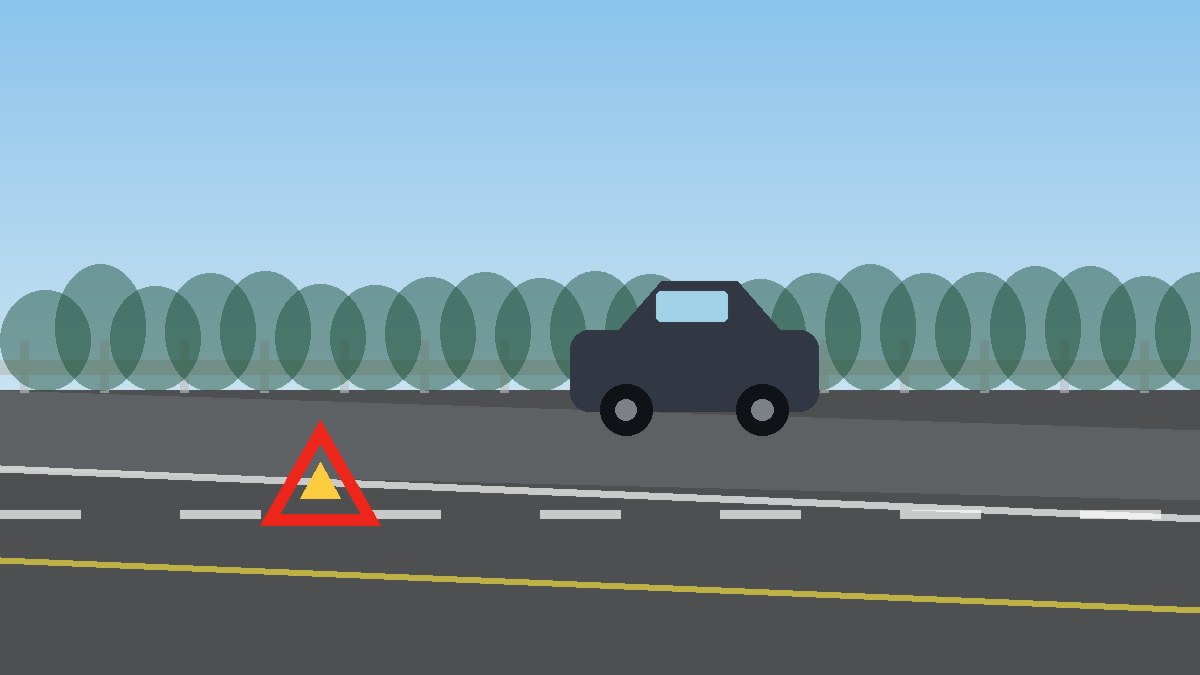 江门道路故障安全等待现场图